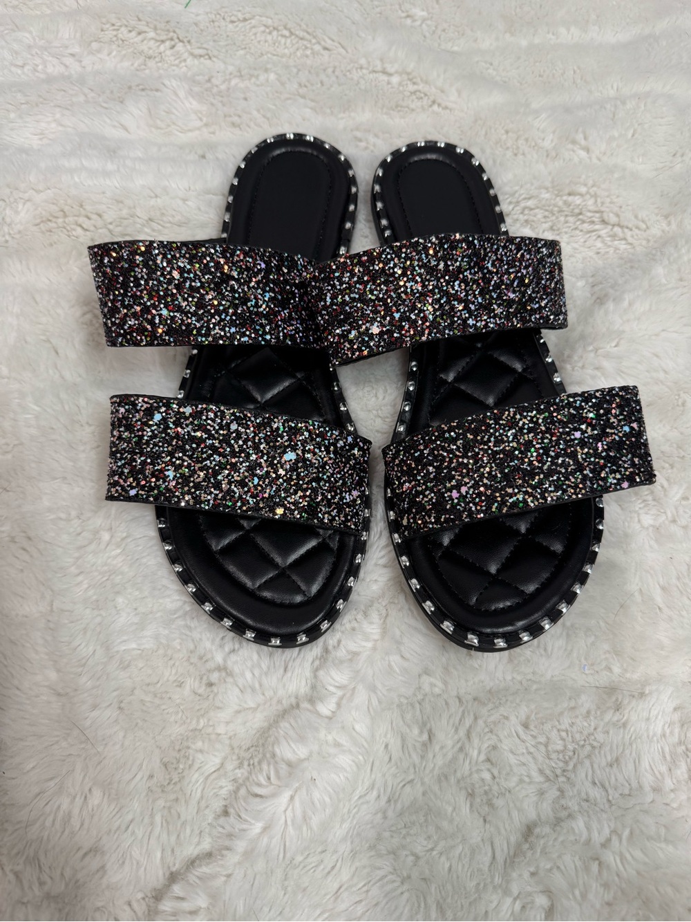 Iridescent Glitter Sandals - Picture 3 of 5